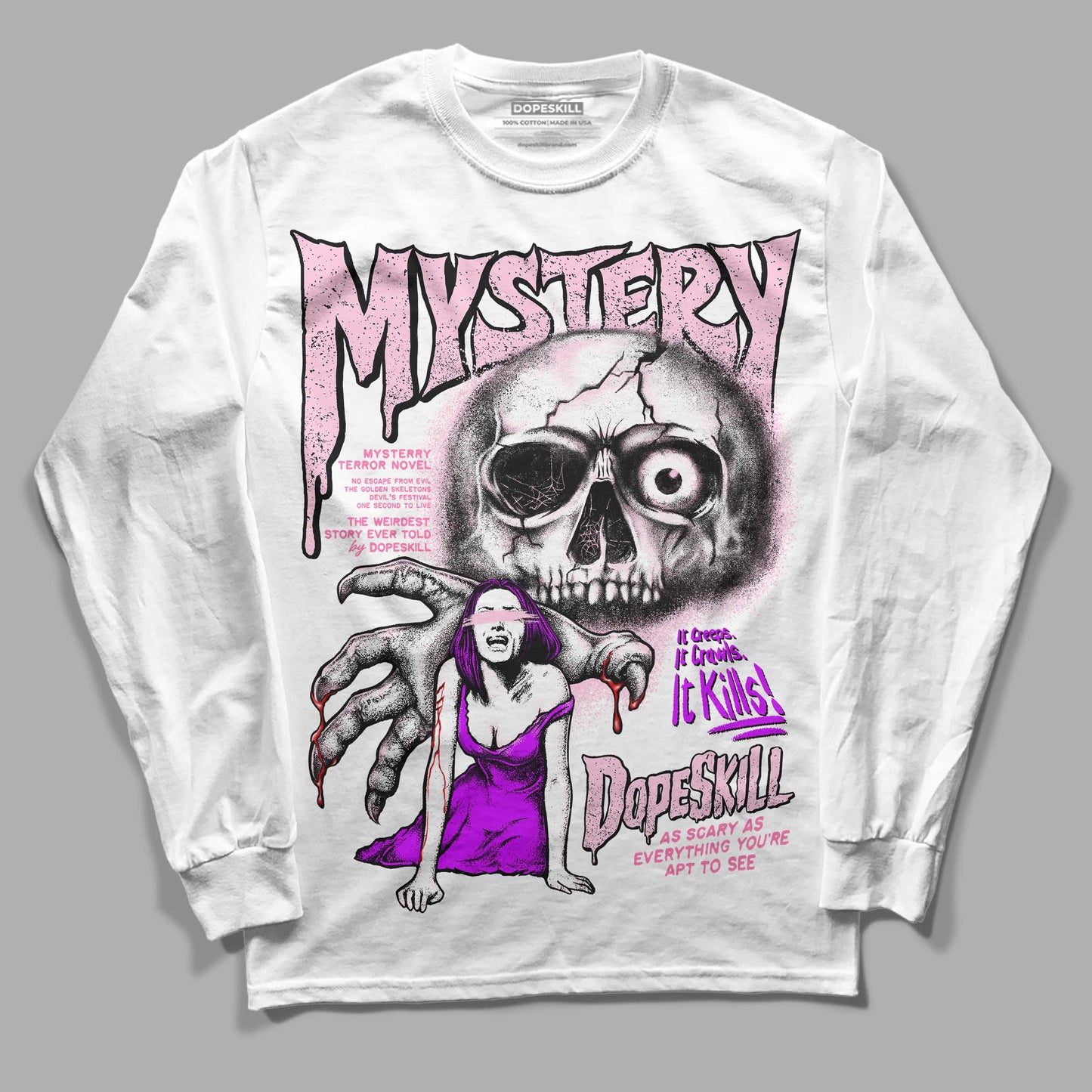 Dunk Pink Foam DopeSkill Long Sleeve T-Shirt Mystery Ghostly Grasp Graphic