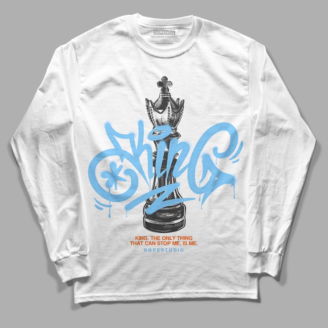 Dunk Low Futura University Blue DopeSkill Long Sleeve T-Shirt King Chess Graphic