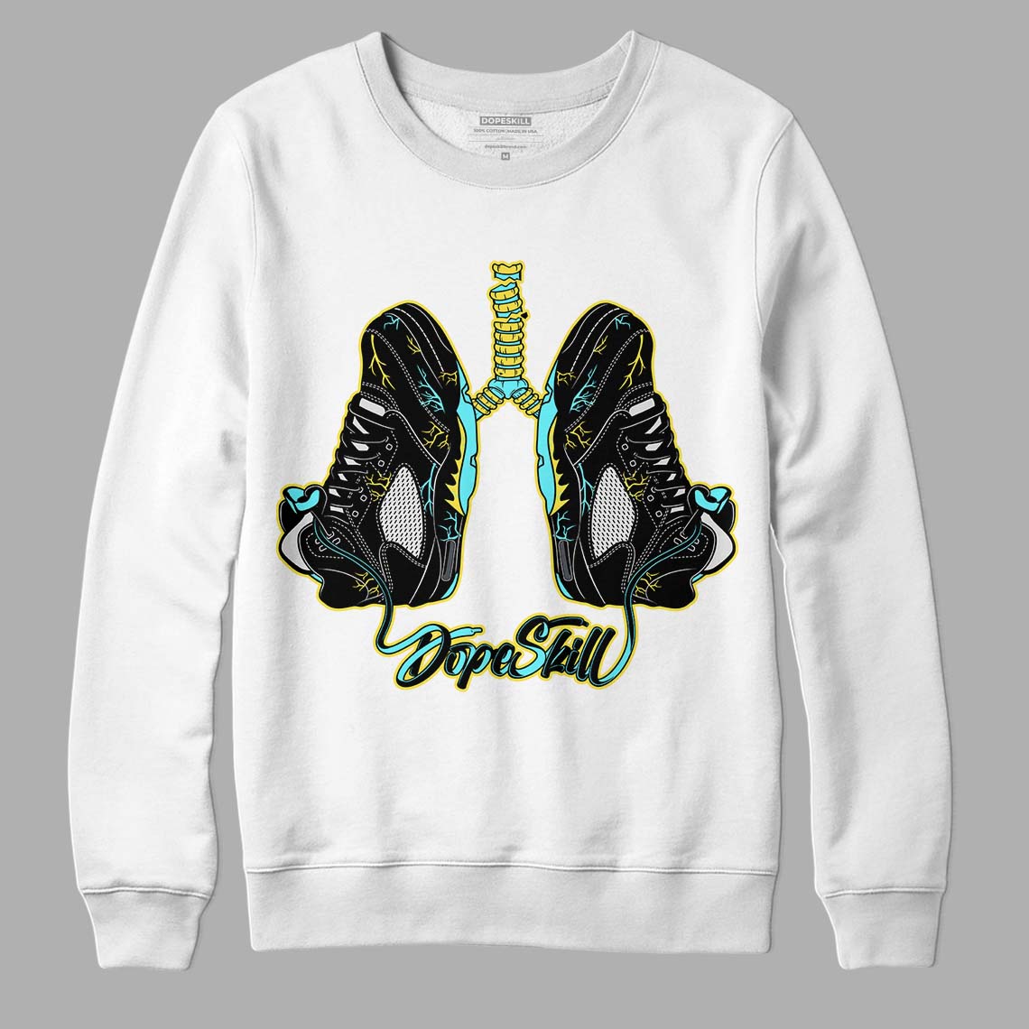 Aqua 5s DopeSkill Sweatshirt Breathe Graphic