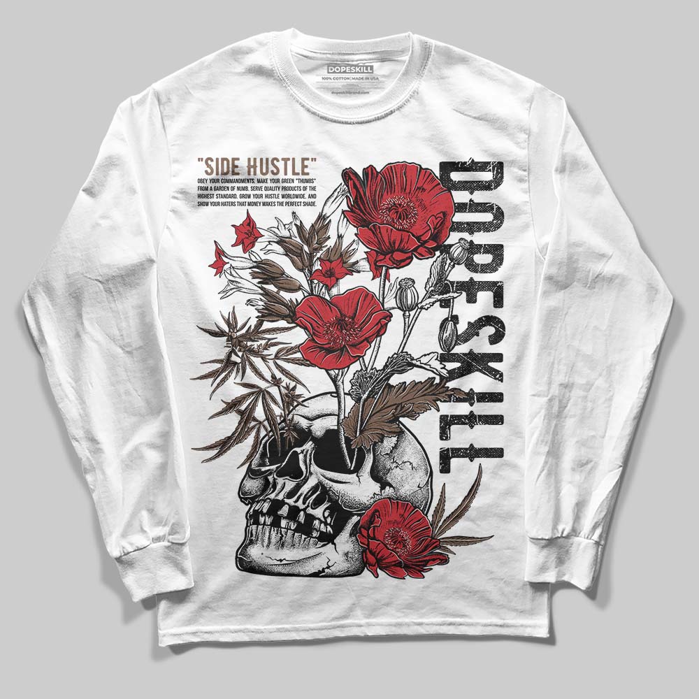 Olive 9s DopeSkill Long Sleeve T-Shirt Side Hustle Graphic