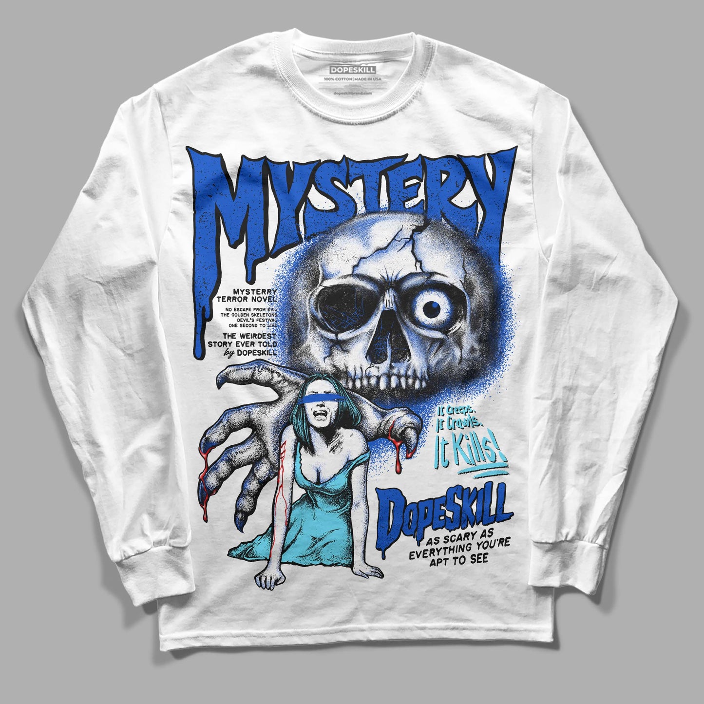 SB Dunk Argon DopeSkill Long Sleeve T-Shirt Mystery Ghostly Grasp Graphic