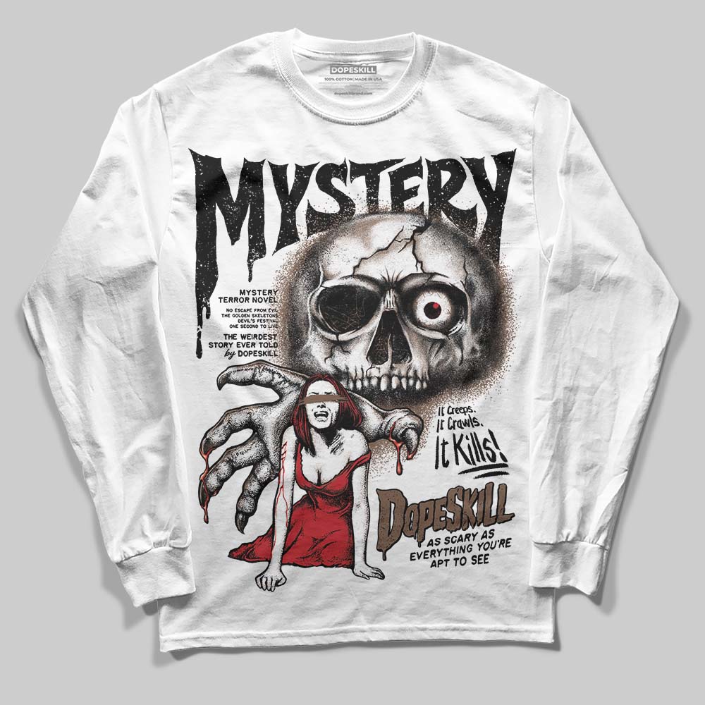 Olive 9s DopeSkill Long Sleeve T-Shirt Mystery Ghostly Grasp Graphic