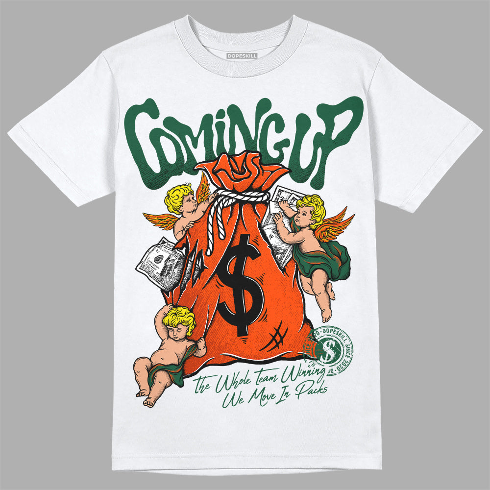 Dunk Team Dark Green Orange DopeSkill T-Shirt Money Bag Coming Up Graphic