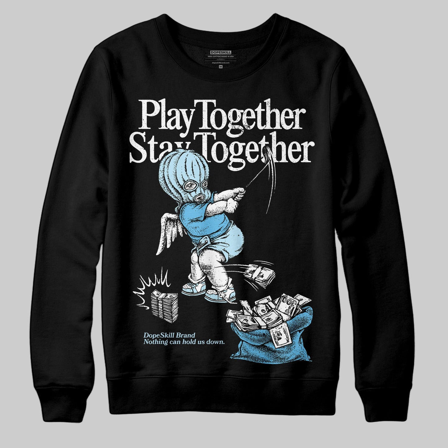 Legend Blue 11s DopeSkill Sweatshirt Play together, Stay together Graphic