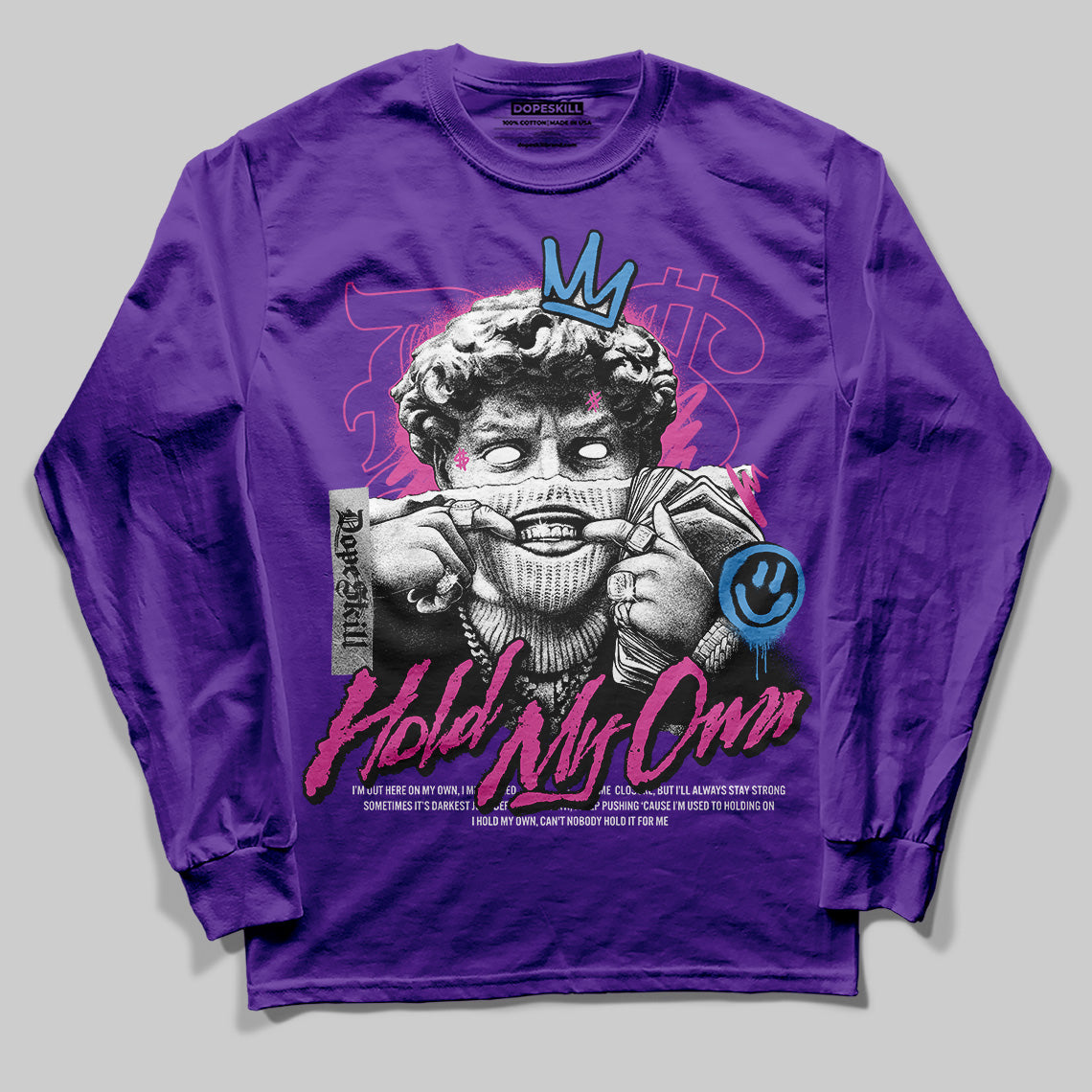 PURPLE Collection DopeSkill Purple Long Sleeve T-Shirt In My Way Graphic