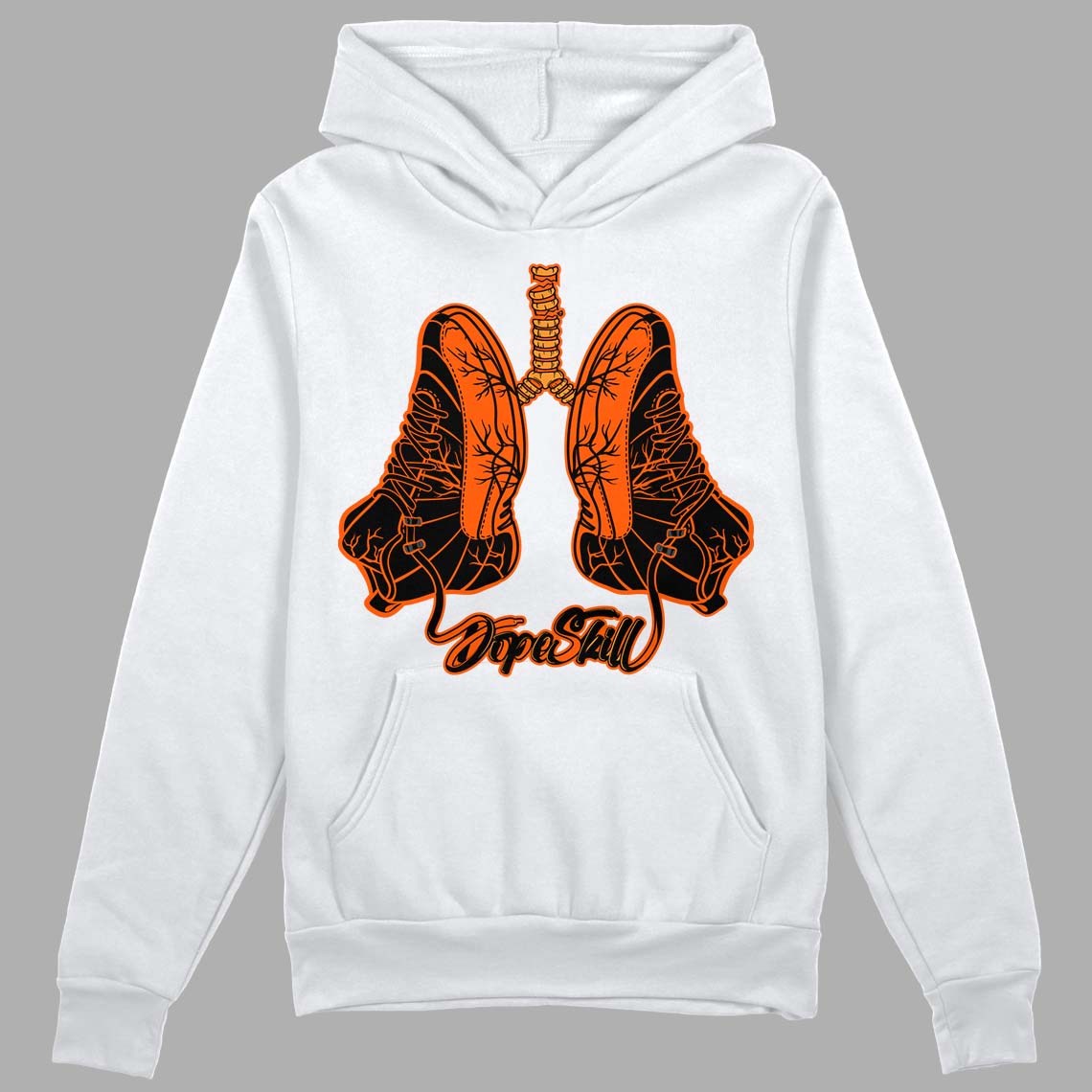 Brilliant Orange 12s DopeSkill Hoodie Sweatshirt Breathe Graphic