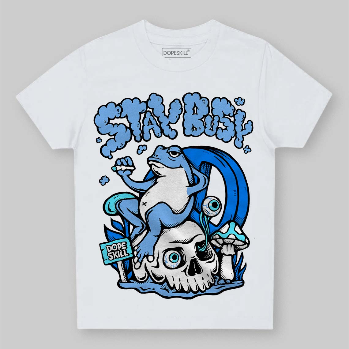 Powder Blue 9s DopeSkill Toddler Kids T-shirt Stay Busy Graphic