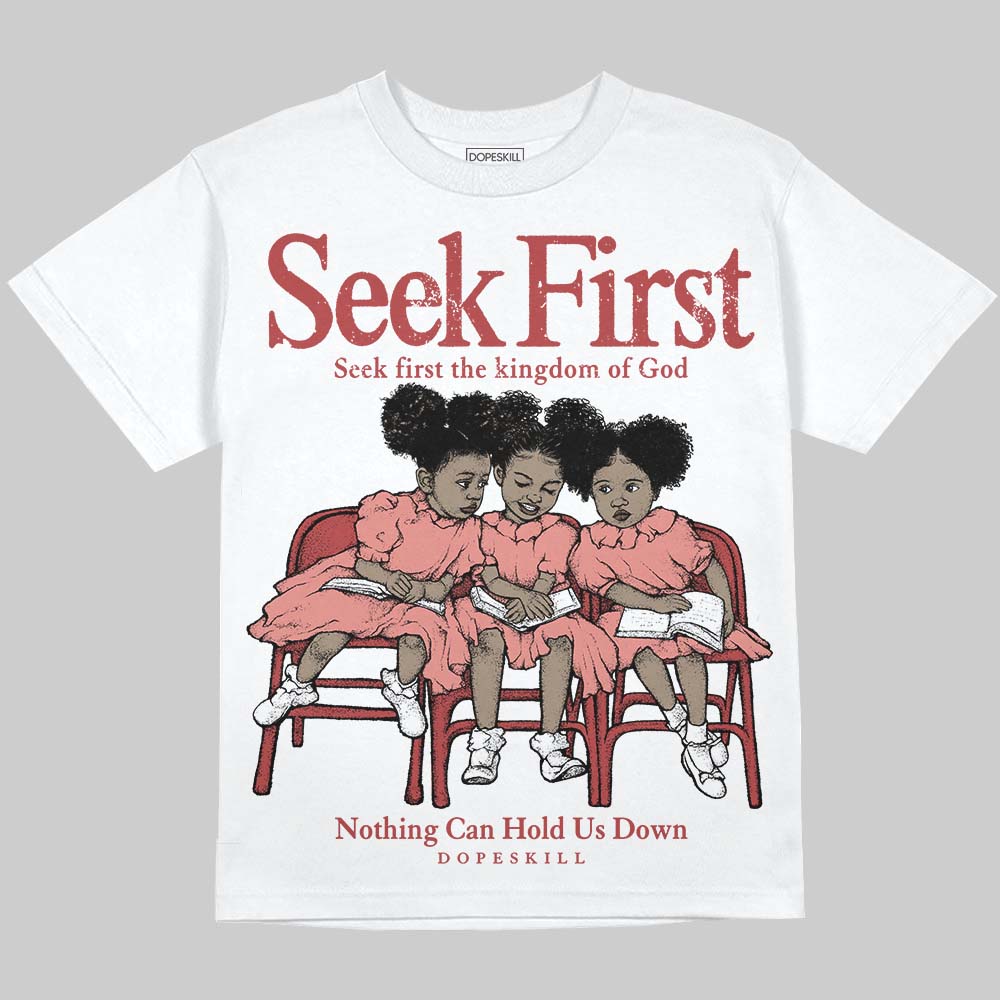 Dune Red 13s DopeSkill Oversize Print T-Shirt New Seek First Graphic