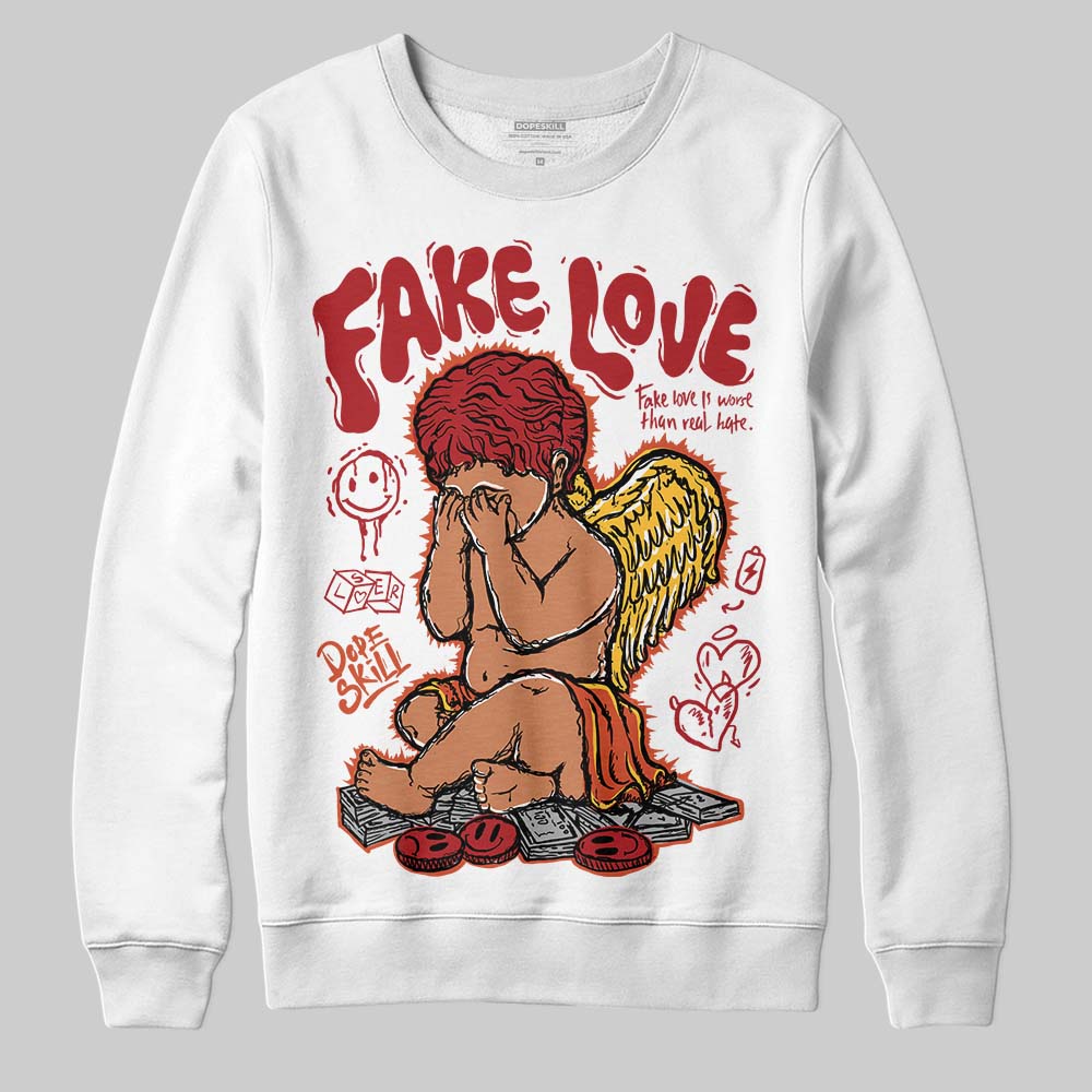 Brick By Brick 4s DopeSkill Sweatshirt False Love Graphic