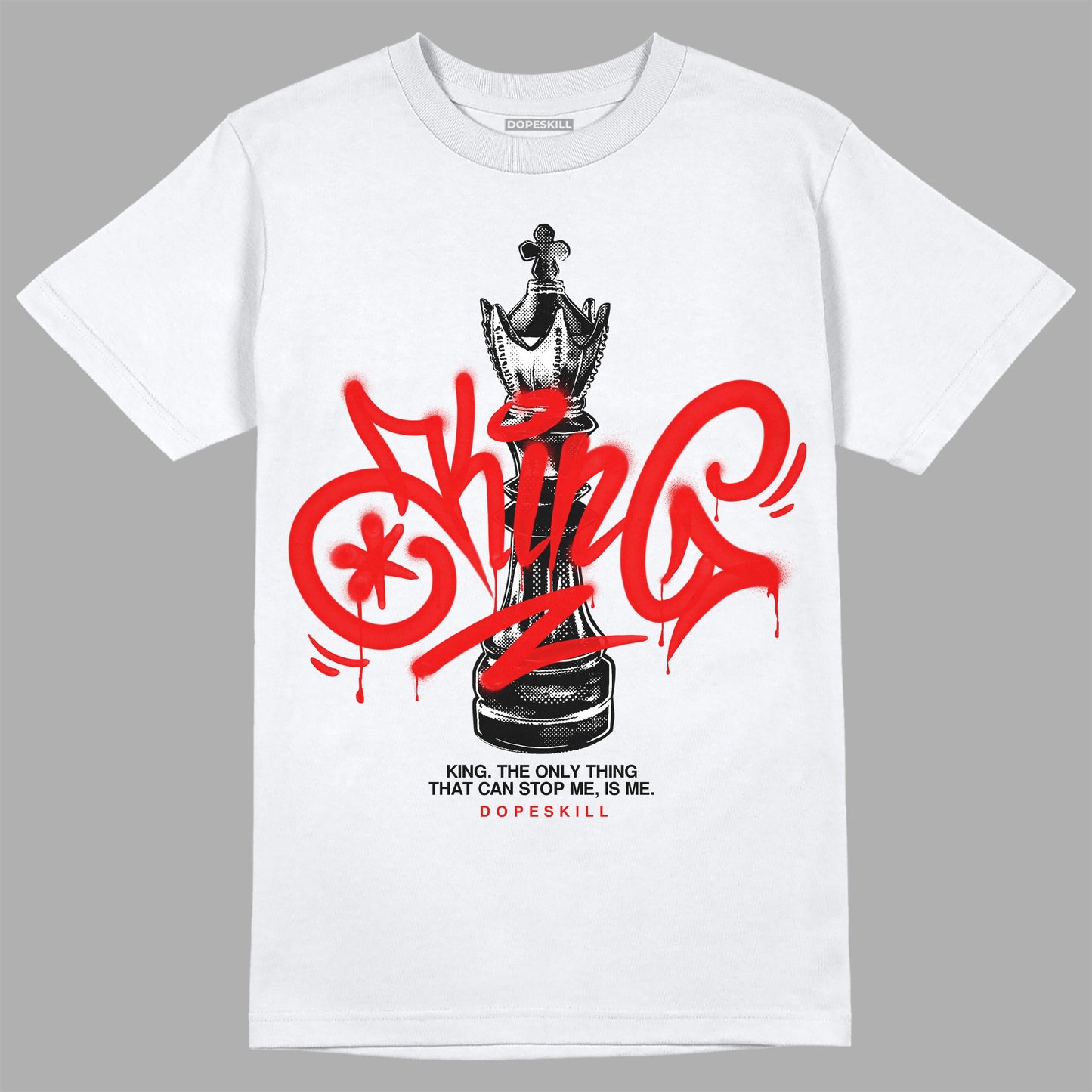 Cherry 12s DopeSkill T-Shirt King Chess Graphic