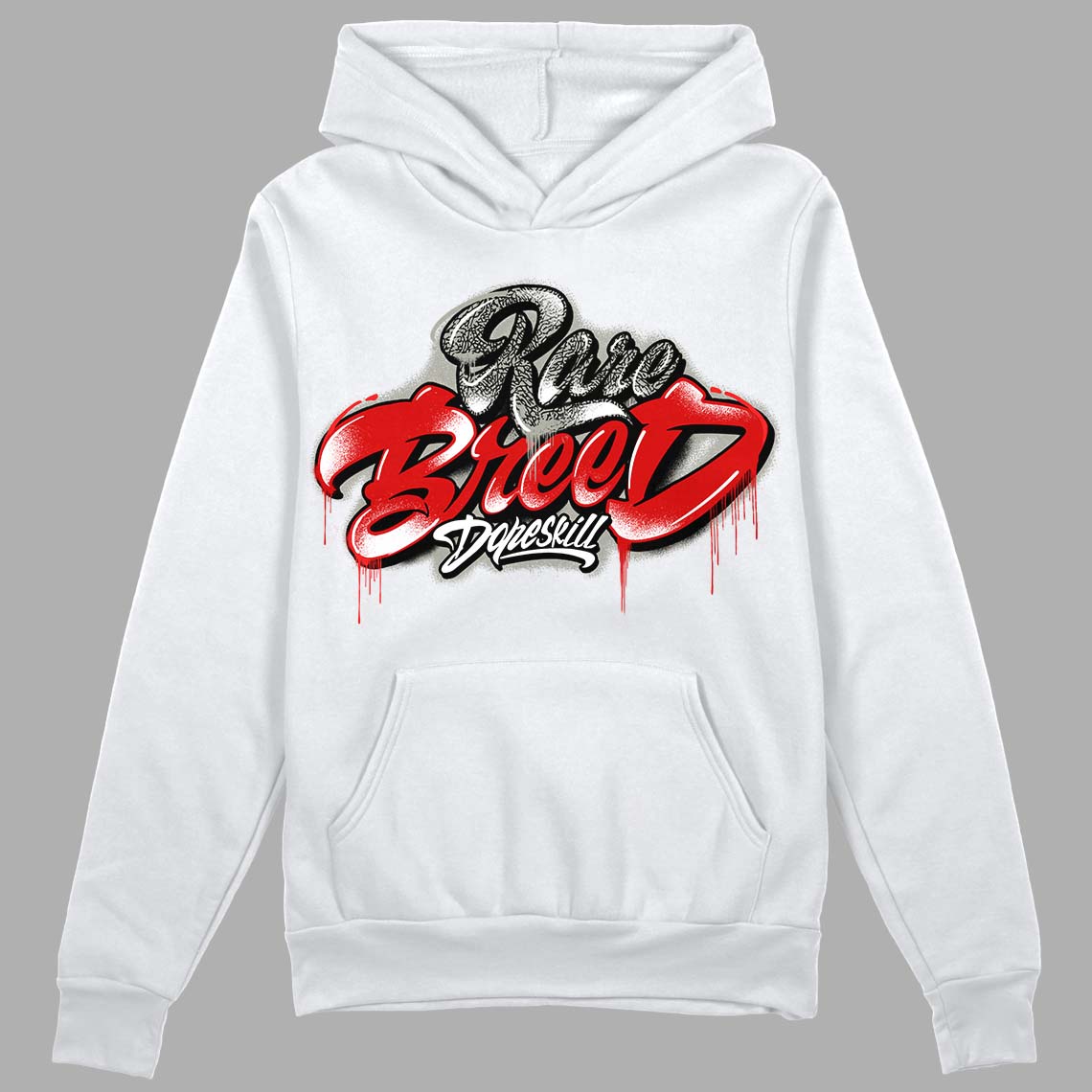 Fire Red 3s DopeSkill Hoodie Sweatshirt Rare Breed Type Graphic