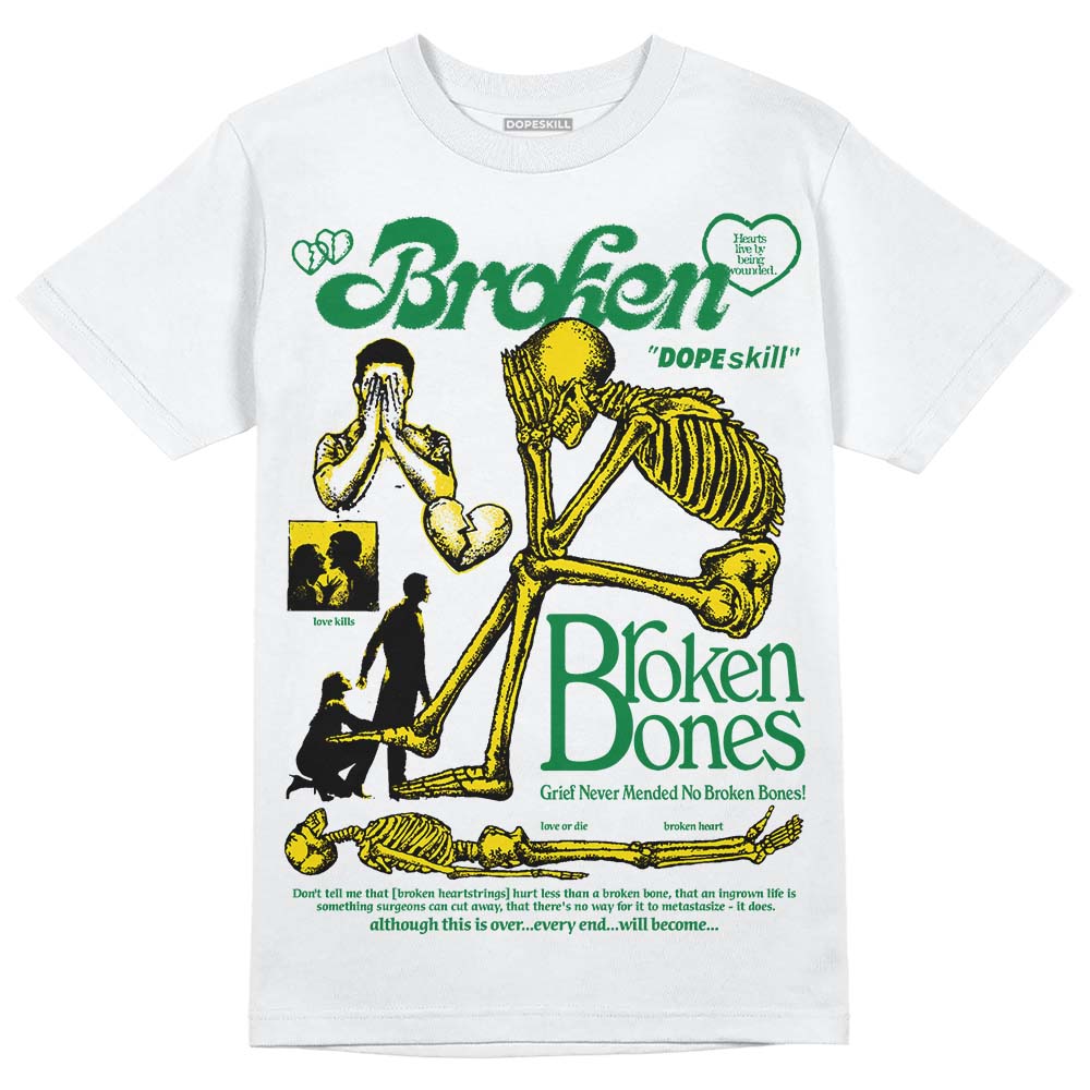 Dunk Reverse Brazil DopeSkill T-Shirt Broken Bones Graphic