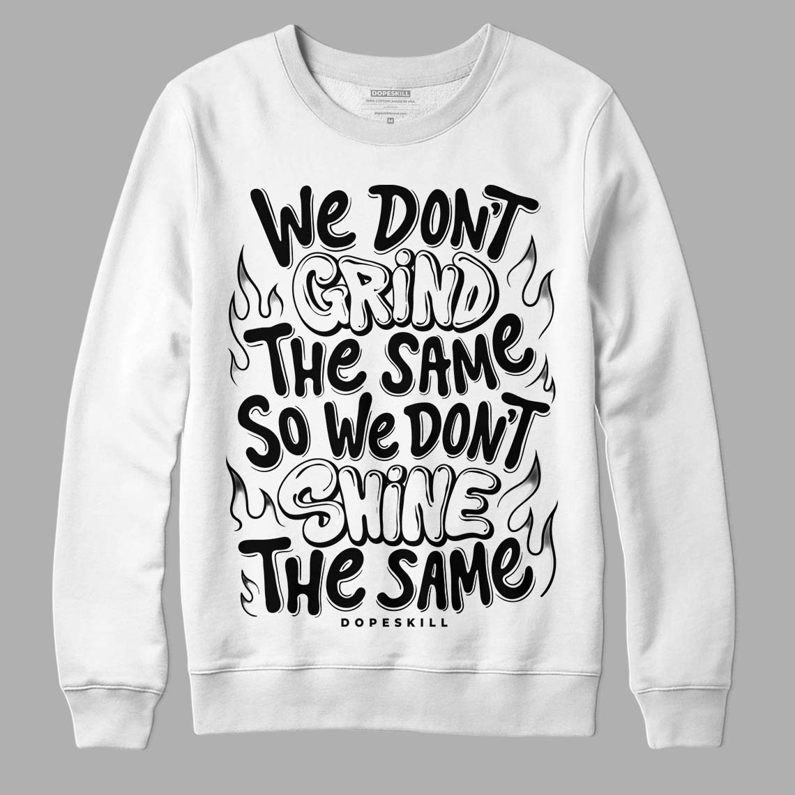 Dunk Low Panda White Black DopeSkill Sweatshirt Grind Shine Graphic