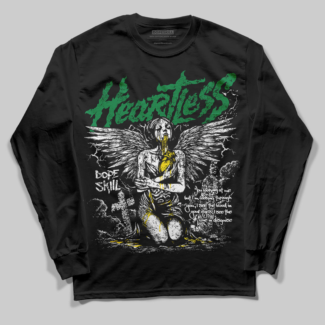 Dunk Reverse Brazil DopeSkill Long Sleeve T-Shirt Heartless Graphic
