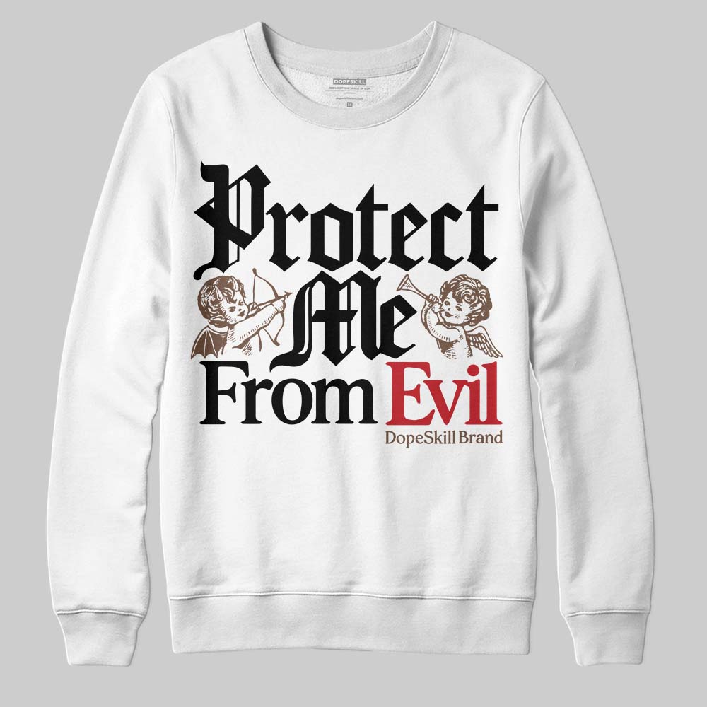 Olive 9s DopeSkill Sweatshirt Protect Me From Evil Graphic