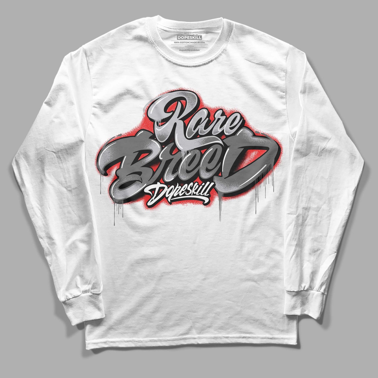 Grey Collection DopeSkill Long Sleeve T-Shirt Rare Breed Type Graphic