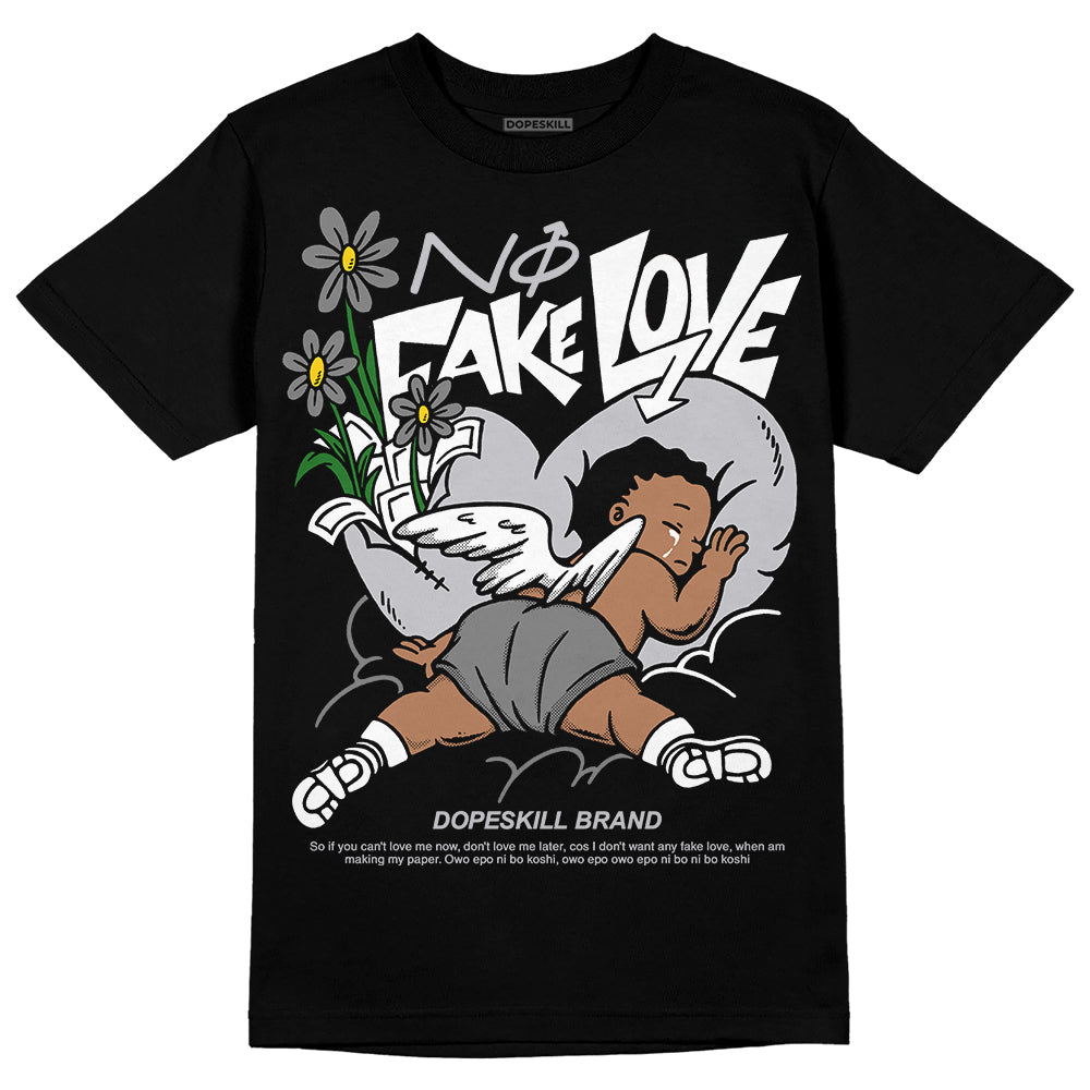 Grey Collection DopeSkill T-Shirt No Fake Love Graphic