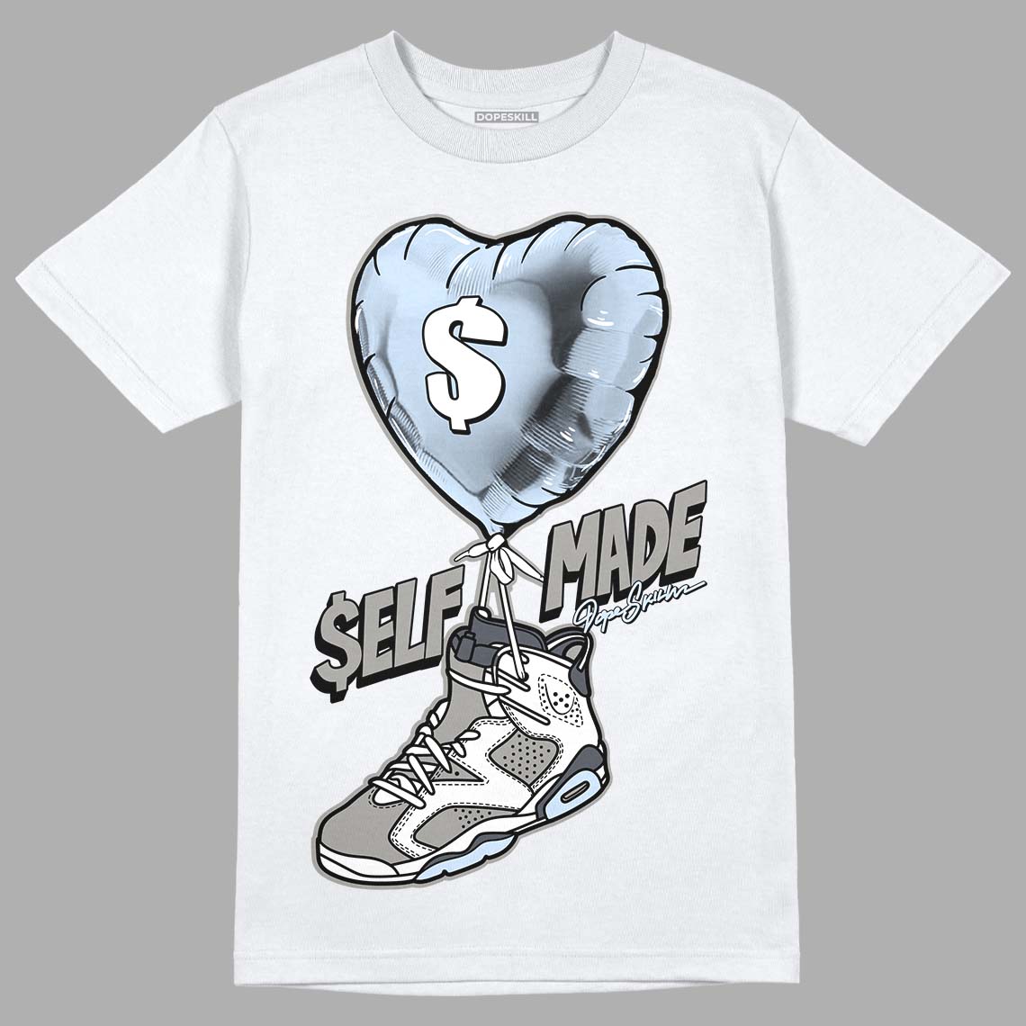 Cool Grey 6s DopeSkill T-Shirt Self Made Graphic
