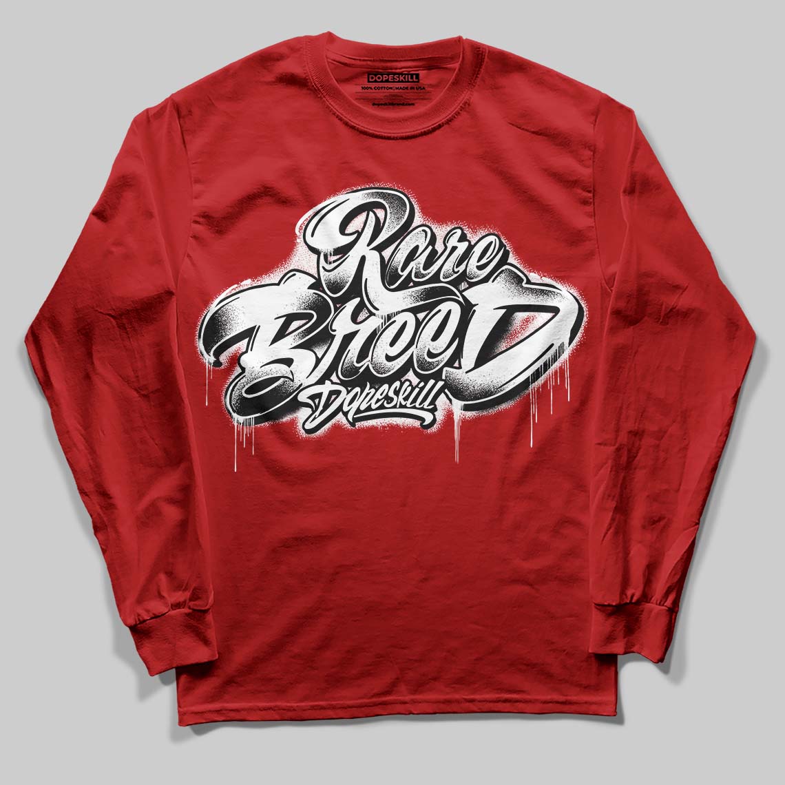 Brick By Brick 4s DopeSkill Long Sleeve T-Shirt Rare Breed Type Graphic