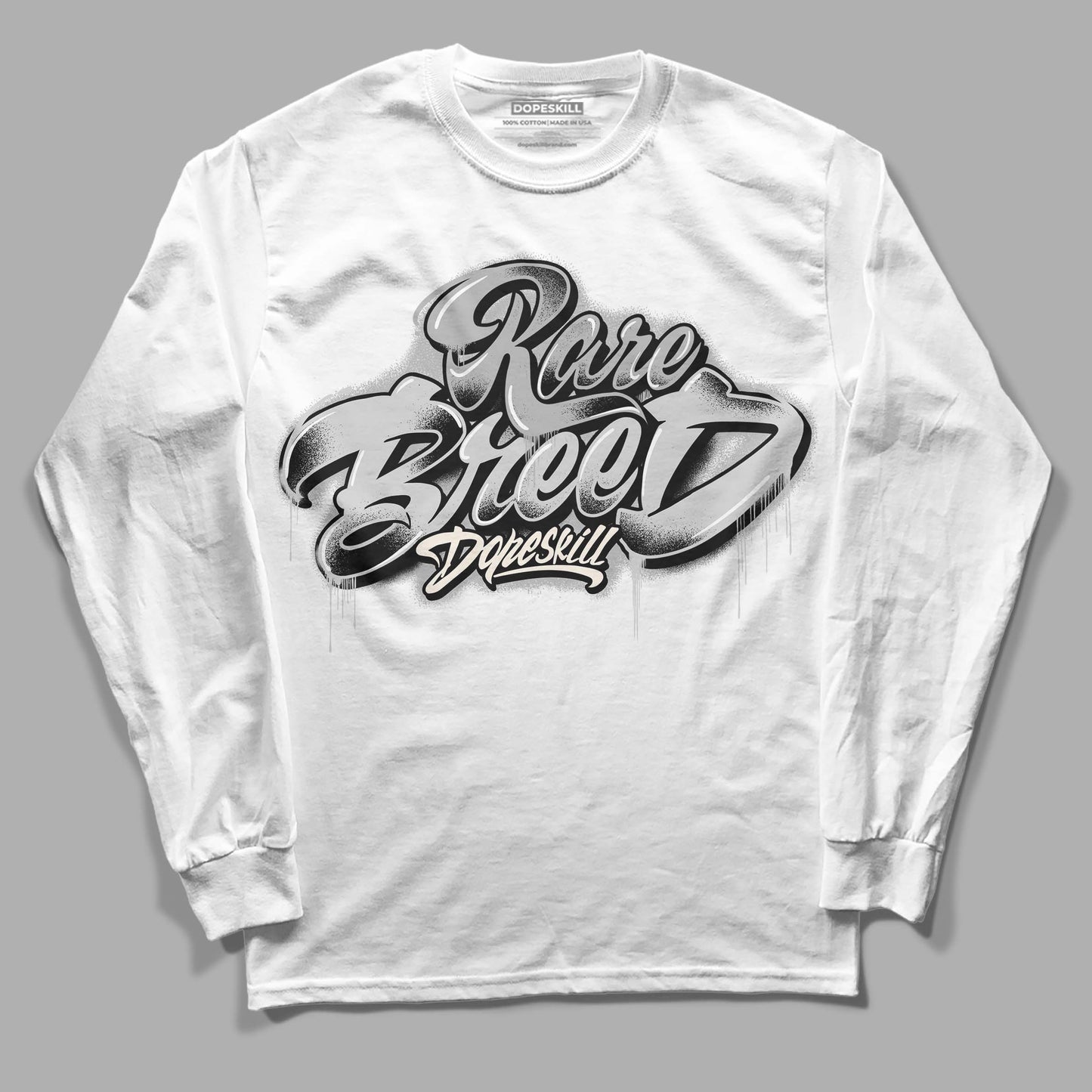 Off Noir 3s DopeSkill Long Sleeve T-Shirt Rare Breed Type Graphic
