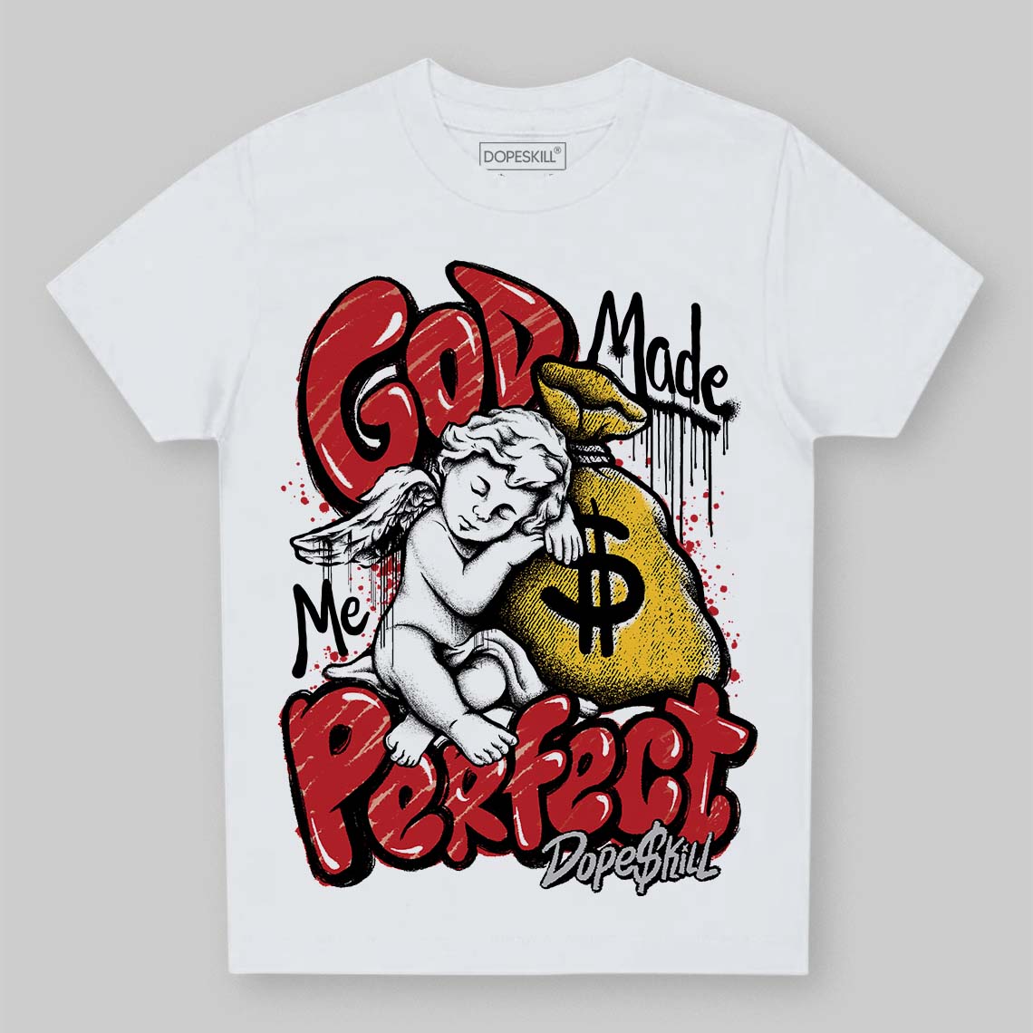 Ferrari 14s DopeSkill Toddler Kids T-shirt God Made Me Perfect Graphic