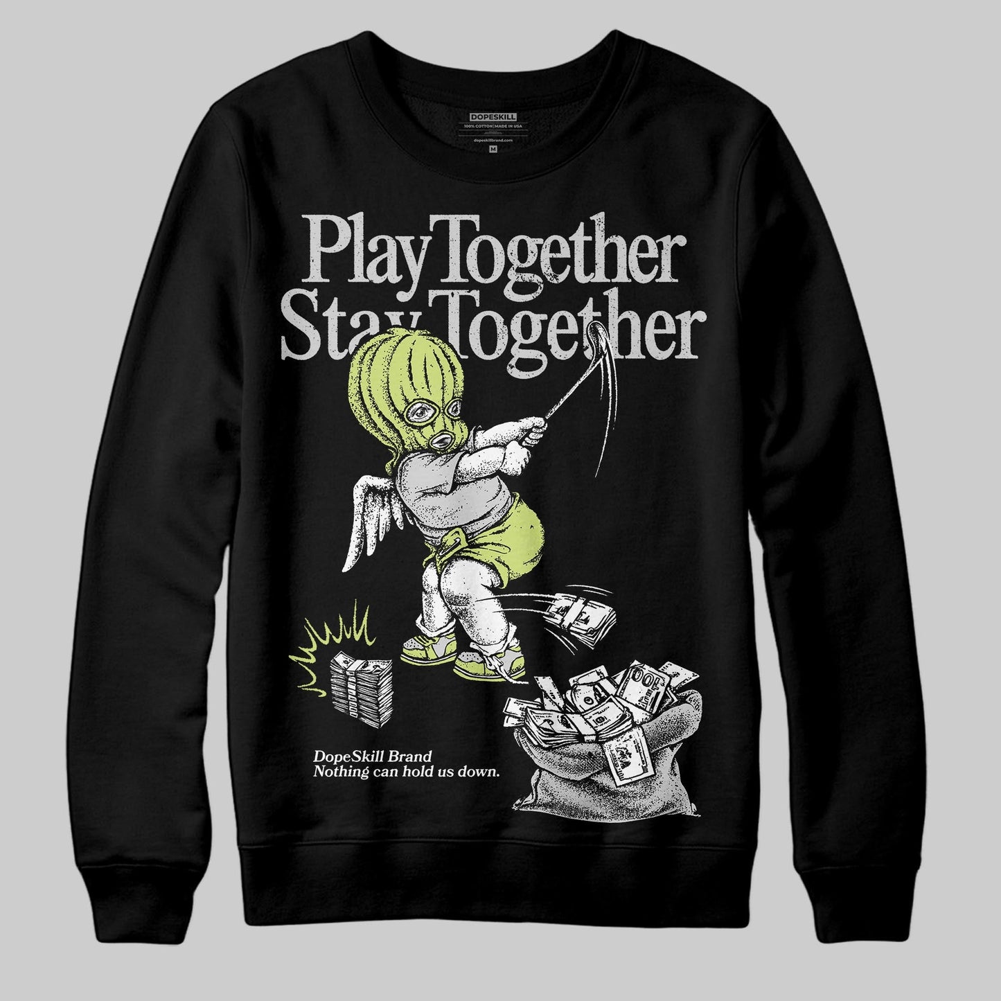 Light Lemon Twist 4s DopeSkill Sweatshirt Play together, Stay together Graphic