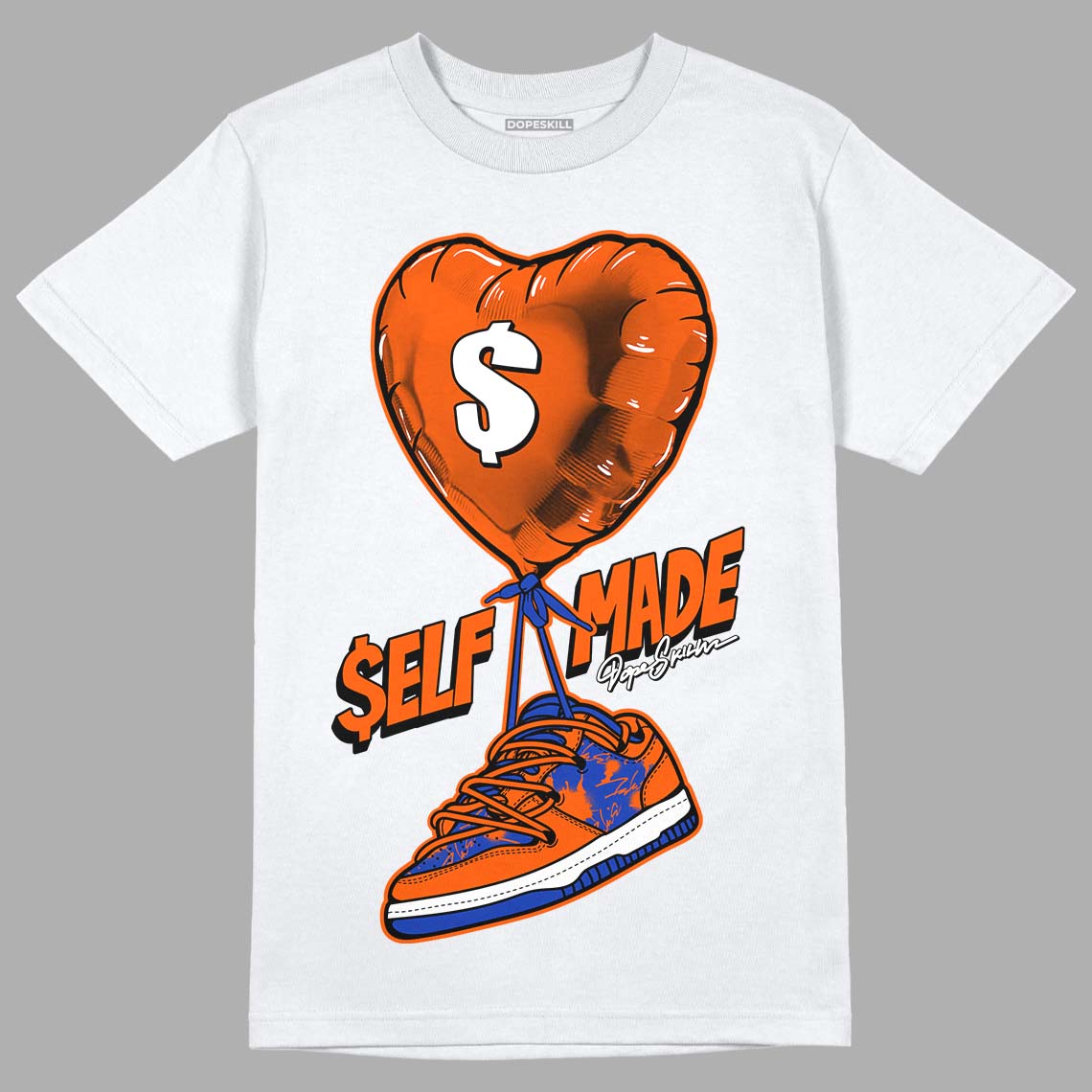 Dunk Low Futura Orange Blaze DopeSkill T-Shirt Self Made Graphic