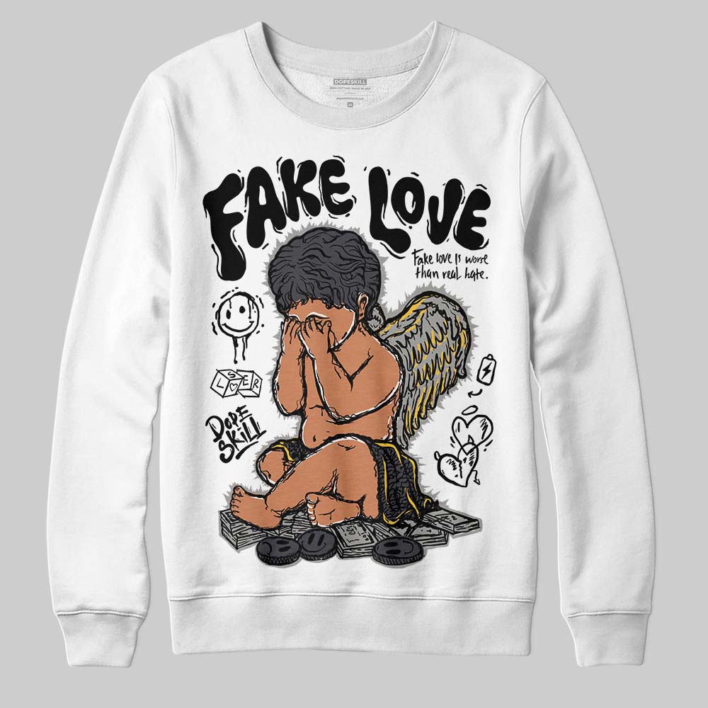 Black Cat 3s DopeSkill Sweatshirt False Love Graphic