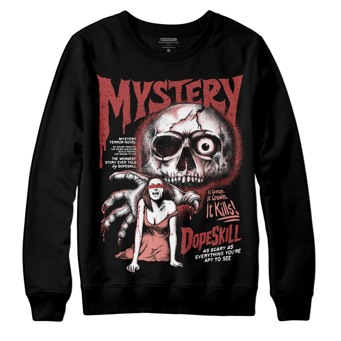Dune Red 13s DopeSkill Sweatshirt Mystery Ghostly Grasp Graphic