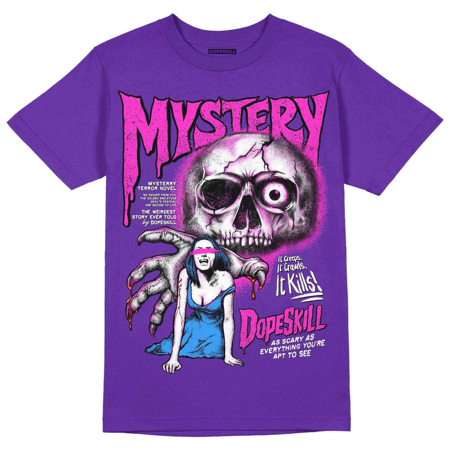Court Purple 13s DopeSkill Purple T-shirt Mystery Ghostly Grasp Graphic