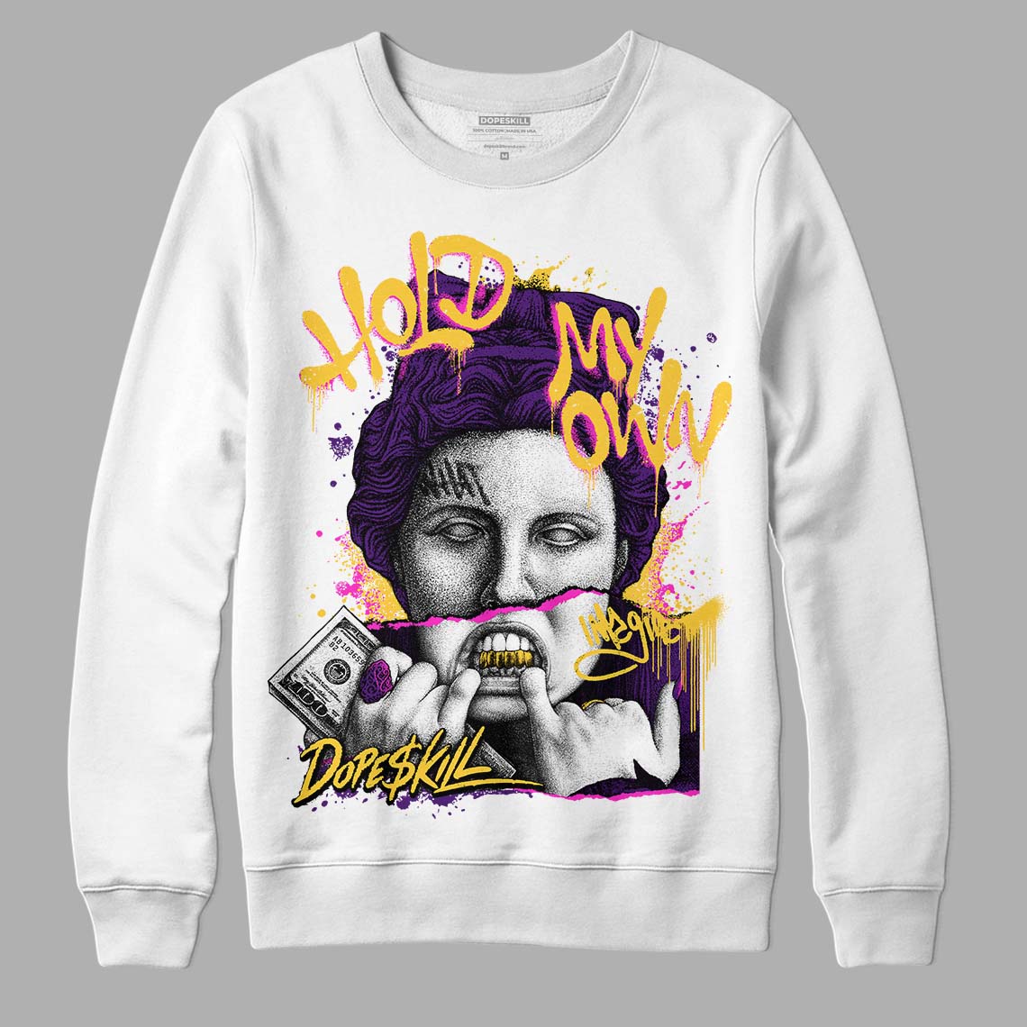 Field Purple 12s DopeSkill Sweatshirt Hold My Own Graphic