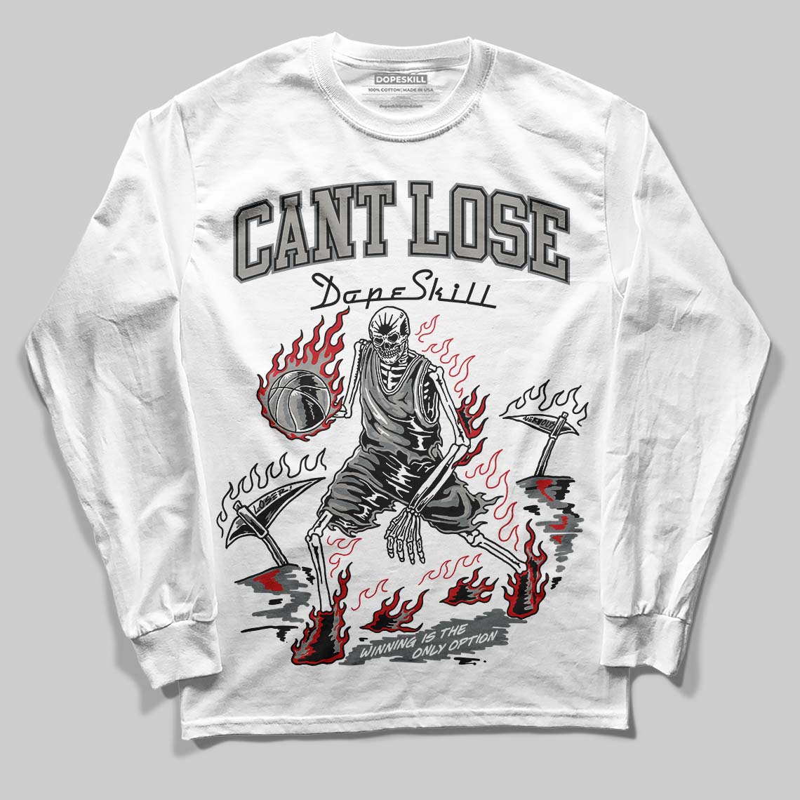 Cool Grey 9s DopeSkill Long Sleeve T-Shirt Cant Lose Graphic