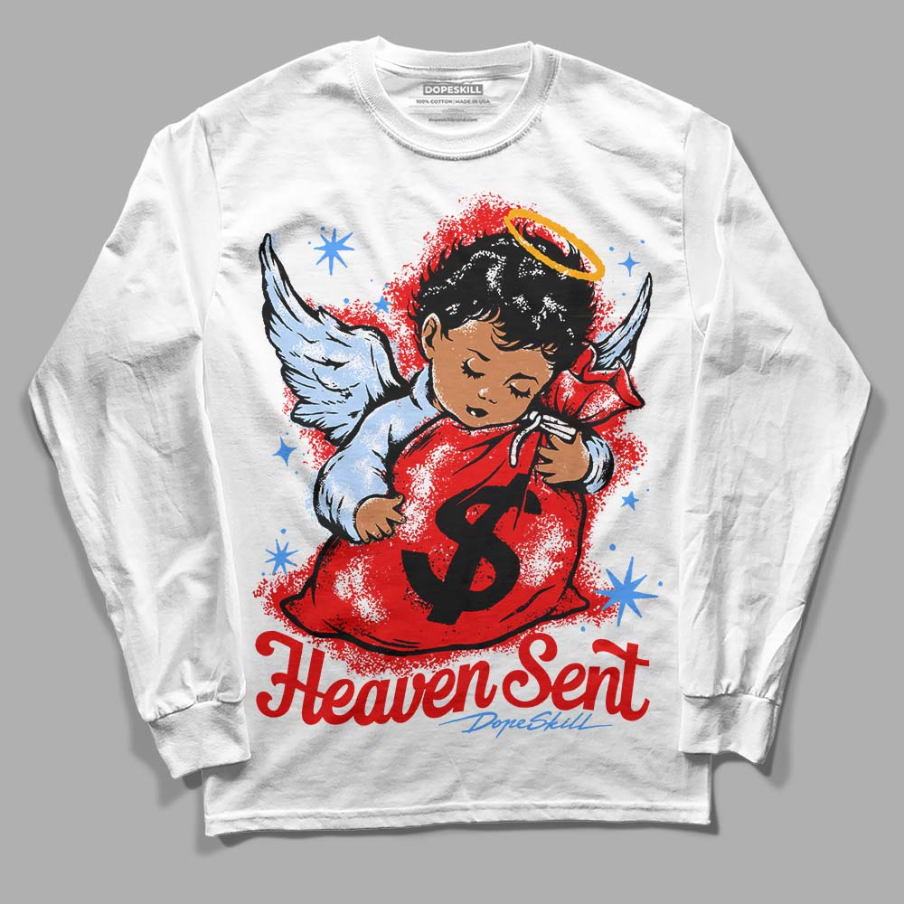 Cherry 11s DopeSkill Long Sleeve T-Shirt Heaven Sent Graphic
