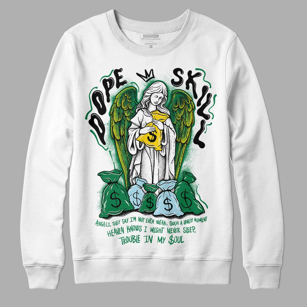 Lucky Green 5s DopeSkill Sweatshirt Angels Graphic