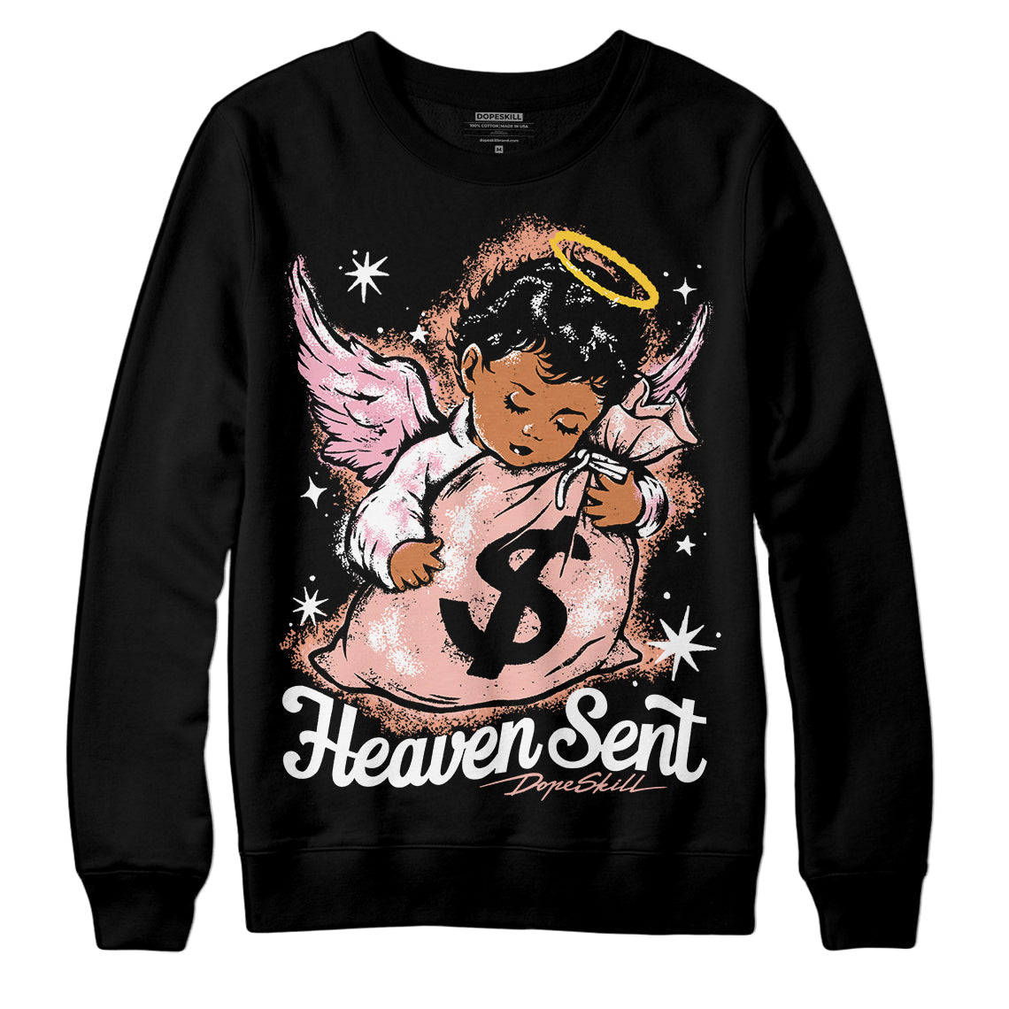 Legend Pink 11s DopeSkill Sweatshirt Heaven Sent Graphic