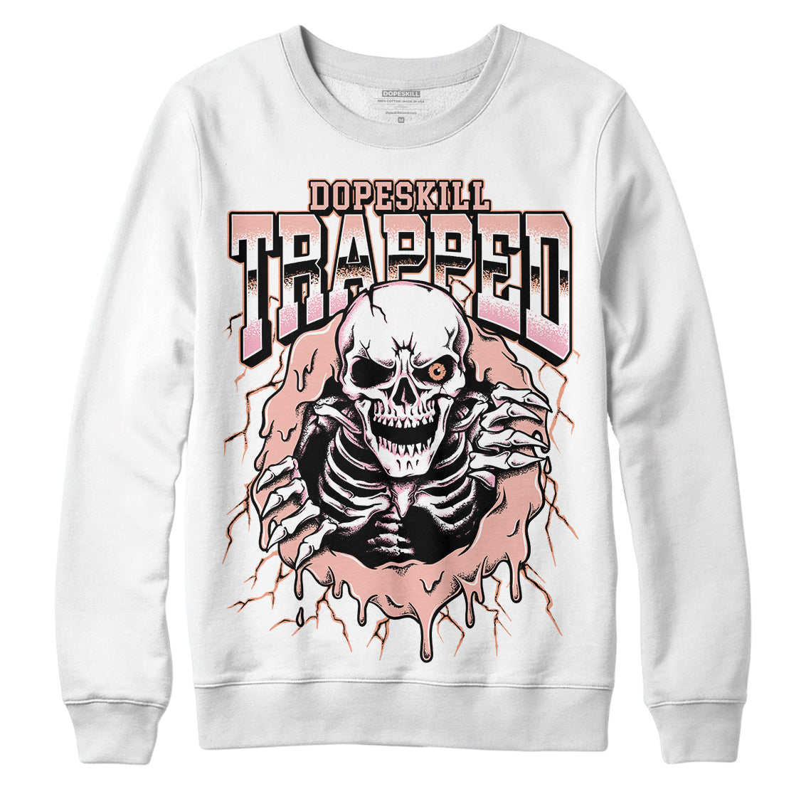 Legend Pink 11s DopeSkill Sweatshirt Trapped Halloween Graphic