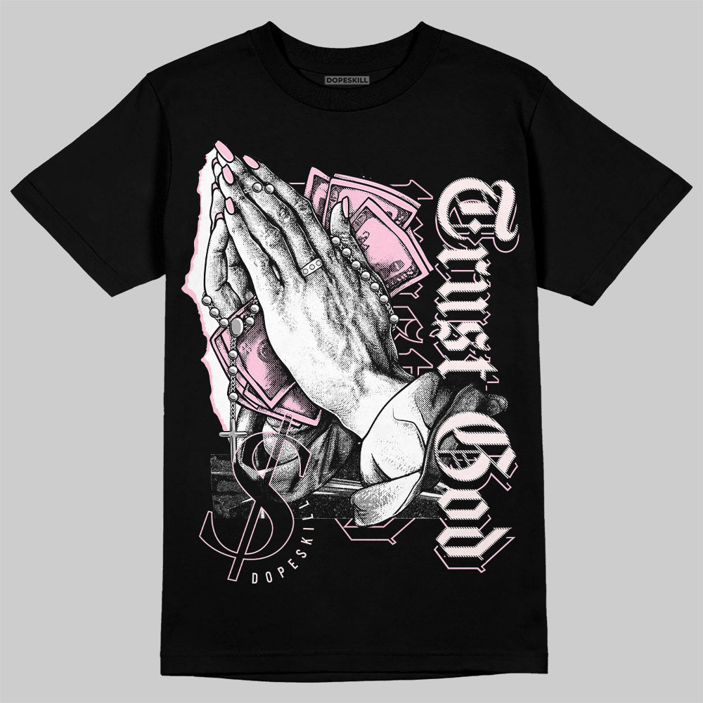 Dunk Low Pink Foam DopeSkill T-Shirt Trust God Graphic