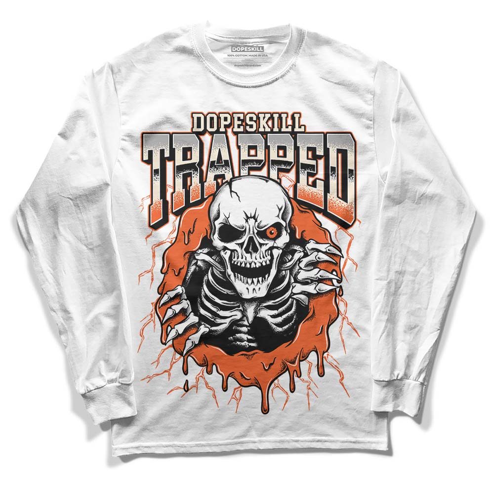 Georgia Peach 3s DopeSkill Long Sleeve T-Shirt Trapped Halloween Graphic