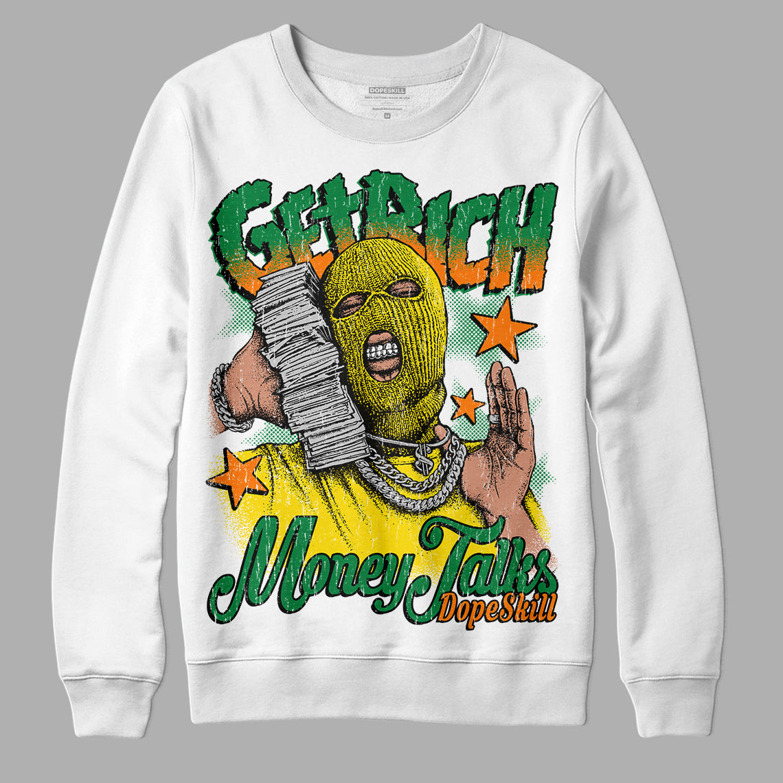 Dunk Low Reverse Brazil DopeSkill Sweatshirt Get Rich Graphic