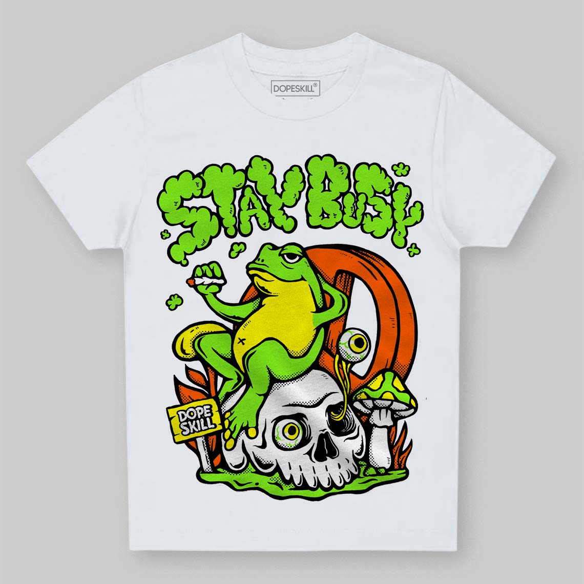 Neon Green Collection DopeSkill Toddler Kids T-shirt Stay Busy Graphic