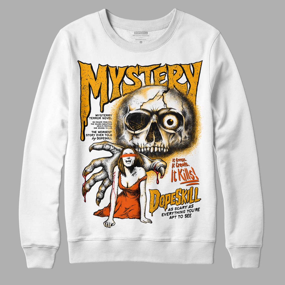 Black Taxi 12s DopeSkill Sweatshirt Mystery Ghostly Grasp Graphic