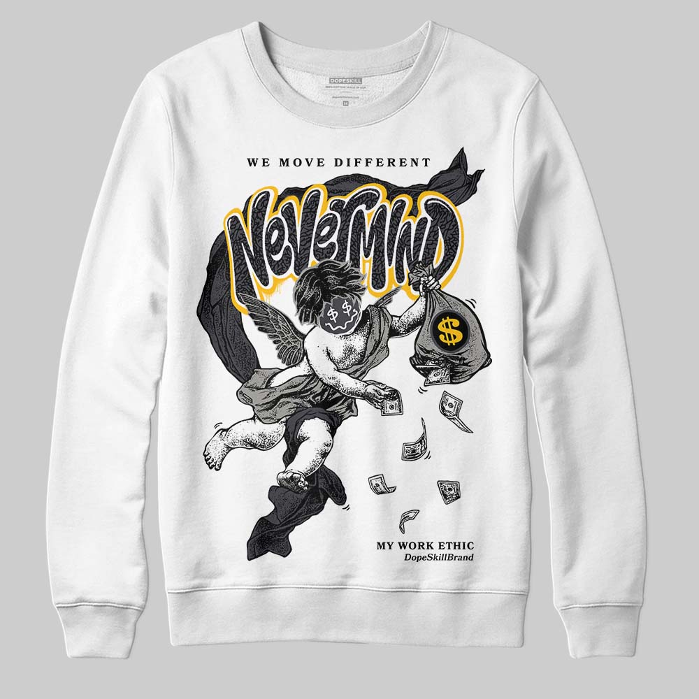 Black Cat 3s DopeSkill Sweatshirt Nevermind Graphic