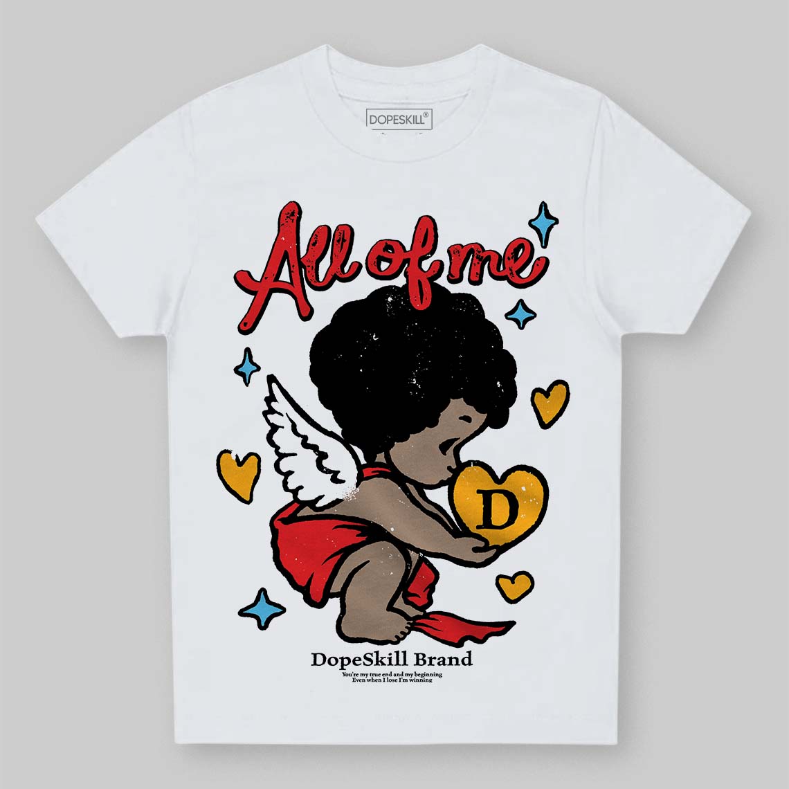 Red Collection DopeSkill Toddler Kids T-shirt All Of Me Graphic