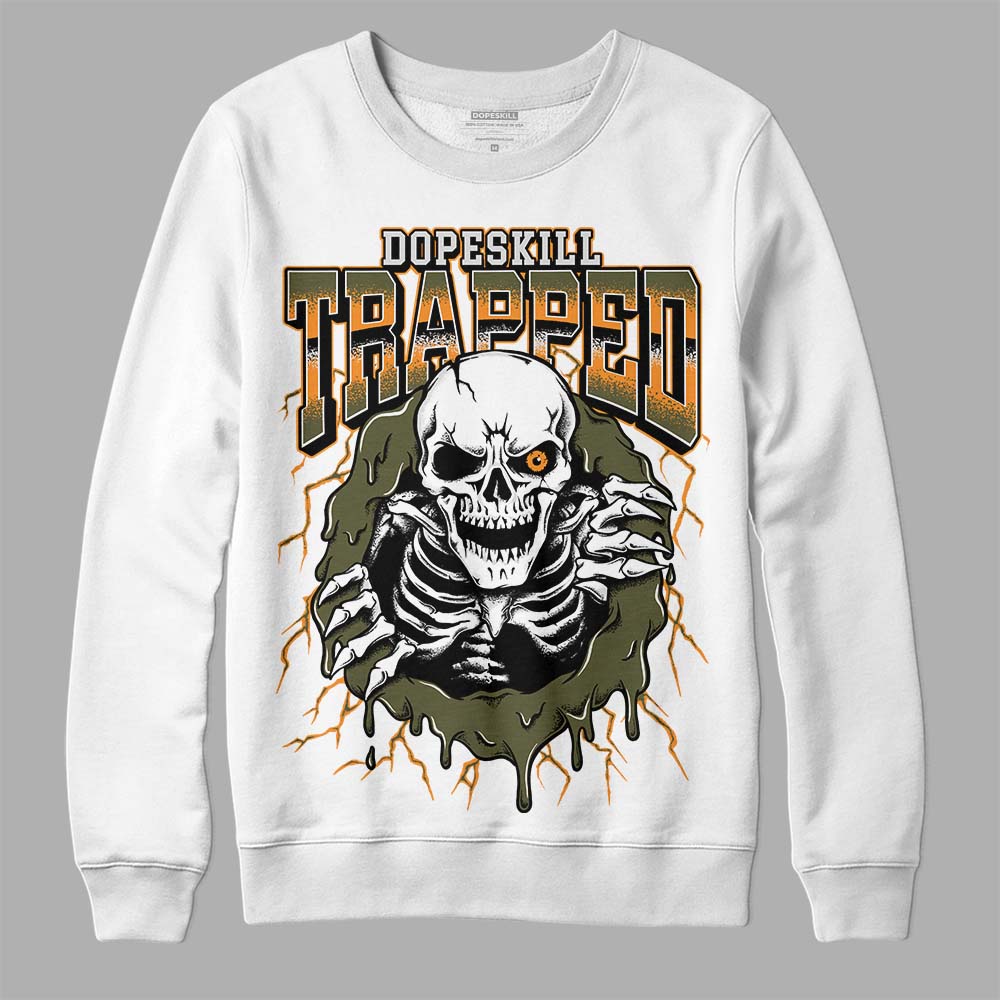 Olive 5s DopeSkill Sweatshirt Trapped Halloween Graphic
