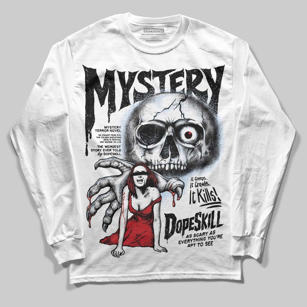 Black Metallic Reimagined 5s DopeSkill Long Sleeve T-Shirt Mystery Ghostly Grasp Graphic