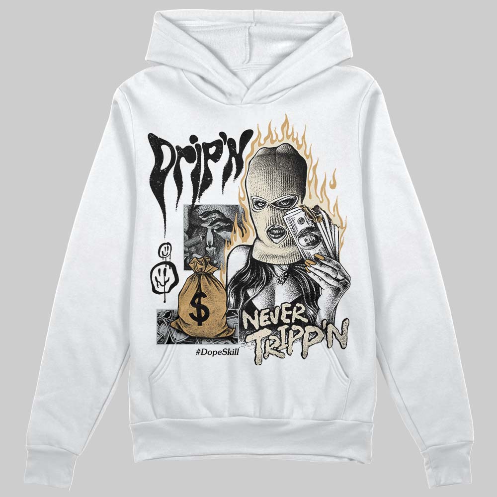 Reverse Metallic 5s DopeSkill Hoodie Sweatshirt Drip'n Never Tripp'n Graphic