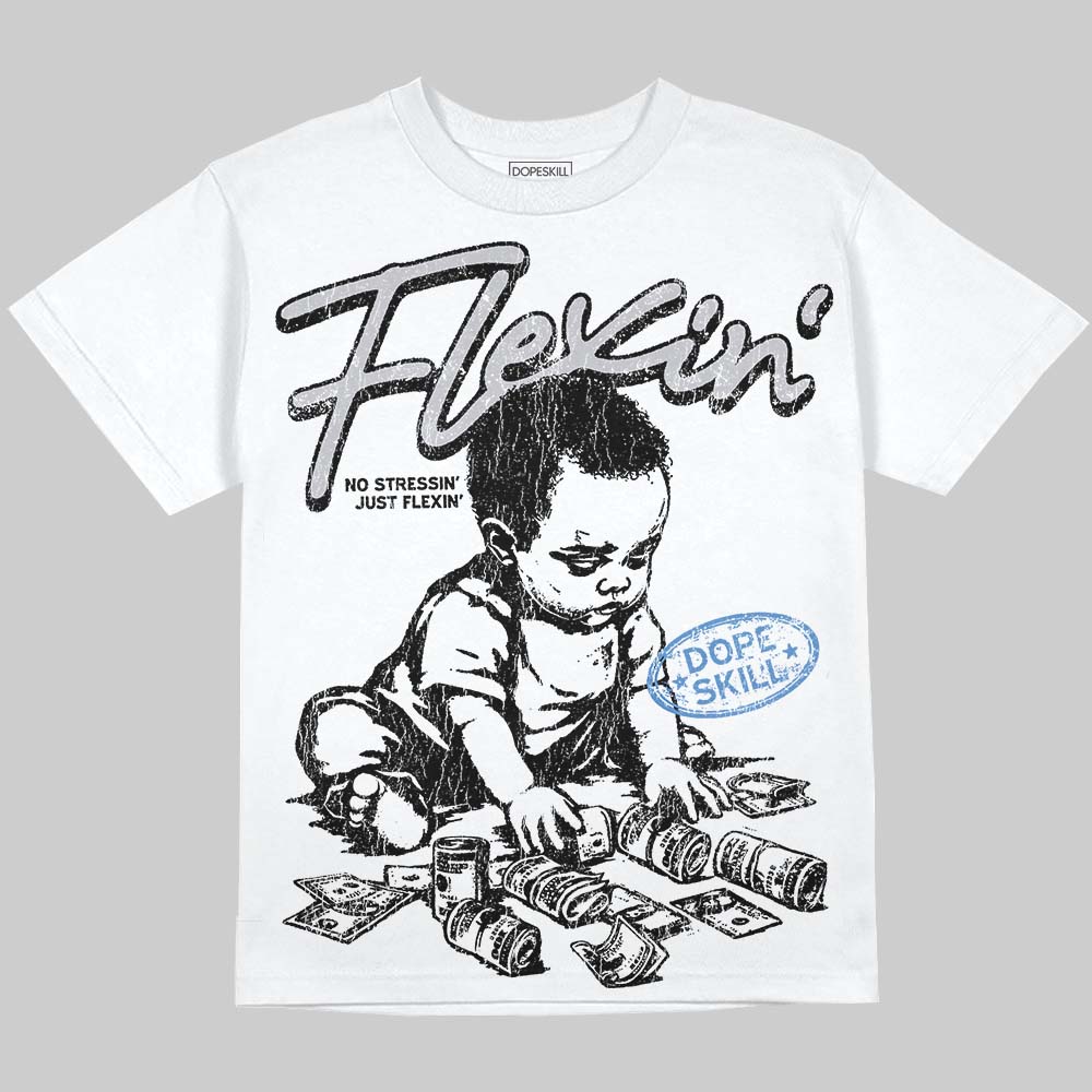 Cement Grey 11s DopeSkill Oversize Print T-Shirt Flexin' Graphic