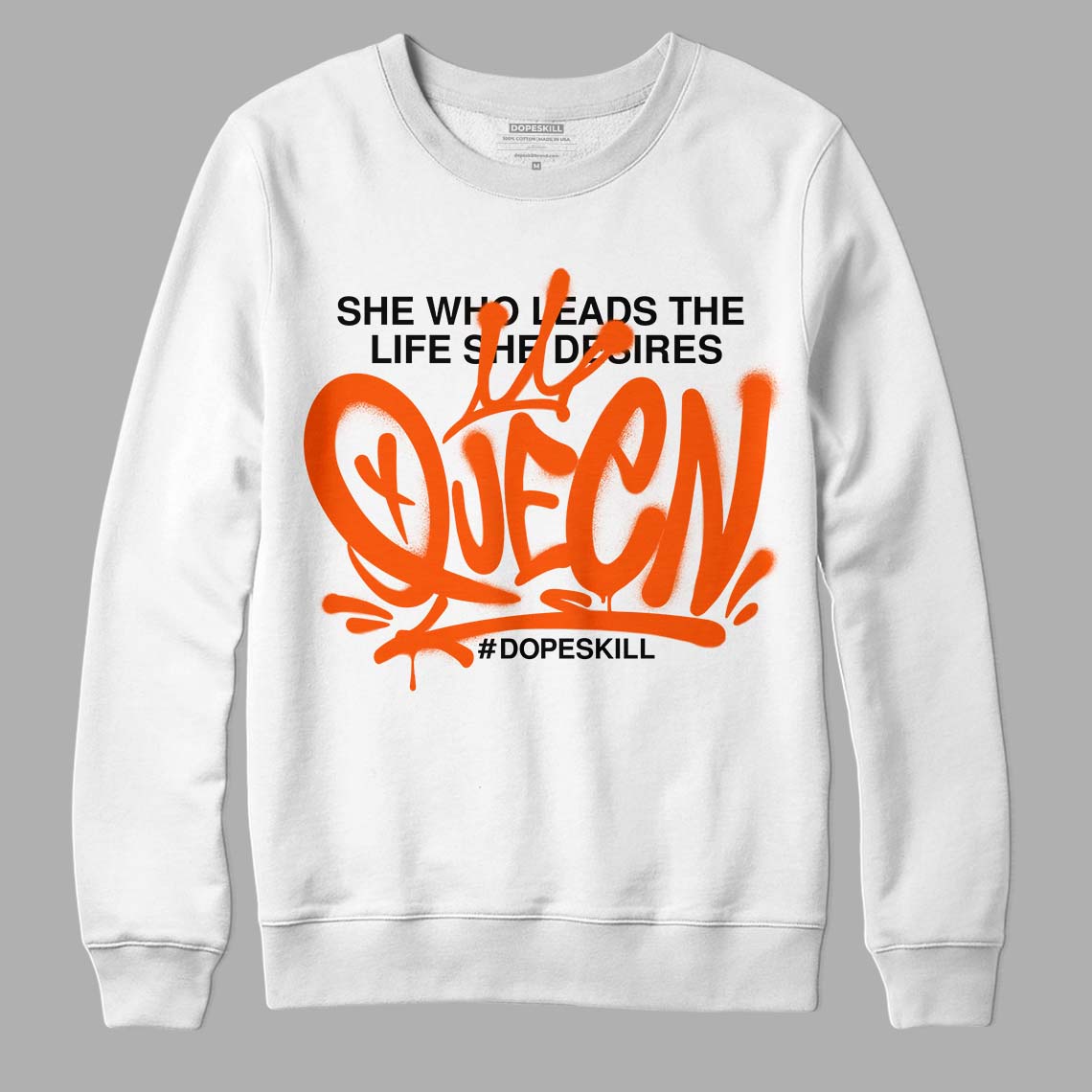 Orange Milk DopeSkill Sweatshirt Queen Graphic