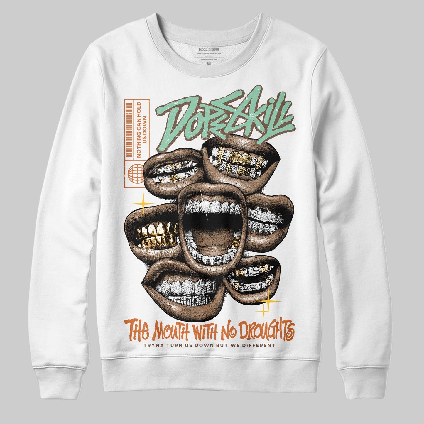 SB Dunk “Rodeo” DopeSkill Sweatshirt The Mouth With No Droughts Graphic