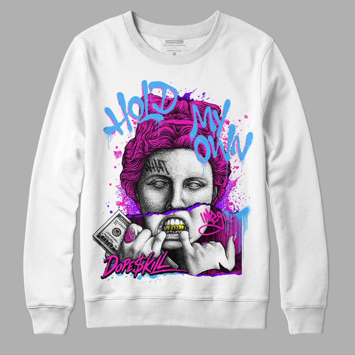 Dunk Low Active Fuchsia DopeSkill Sweatshirt Hold My Own Graphic